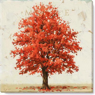 Red Trees Painting - Foter  Tree painting canvas, Tree art, Oil