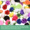 Unique Bargains Silk Plastic Small Faux Rose Artificial Flower Heads 1.2 inch - 2 of 4