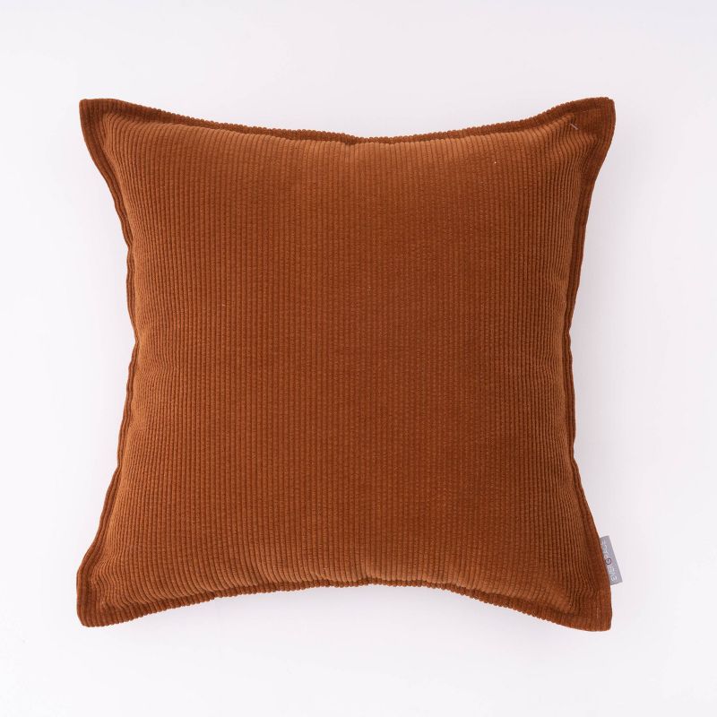 18"x18" Corduroy Ribbed Square Throw Pillow - freshmint, 1 of 10