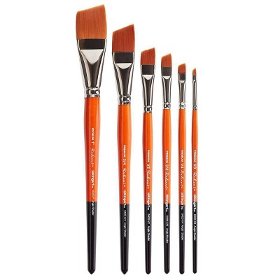 Kingart 6ct Radiant Angular Shader Brush Set