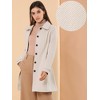 INSPIRE CHIC Women's Peter Pan Collar Single Breasted Winter Long Overcoat - 2 of 4