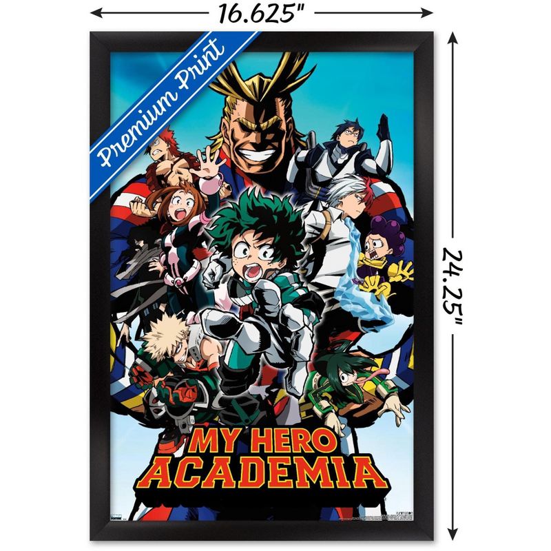 Trends International My Hero Academia - Group Collage Framed Wall Poster Prints, 3 of 7