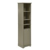 VYNXARIA 64" Tall Bathroom Storage Cabinet for Small Space, Floor Standing Cabinet, Hidden Clothes Storage Space, Gray - 3 of 4