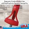Lola Products Pro Amazin Sponge & Scrubber Roller Mop, 10" Wide Head, Ergonomic Rubber Grip Handle,  Reusable, Washable, Adjustable Handle -4 Pack - 3 of 4