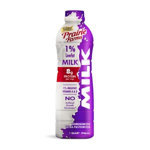 Prairie Farms 1% Milk UHT - 1qt - 1 of 3