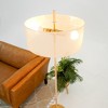 VYNXARIA 59"H Classic Modern Floor Lamp, Upward Lighting Design for Living Room,Oak and Natural - 4 of 4
