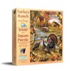 Sunsout Turkey Ranch 1000 pc  Thanksgiving Jigsaw Puzzle 57168 - 2 of 4