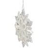 Northlight Snowflake with Glitter Design Christmas Ornament - 5.5" - Clear - 3 of 3