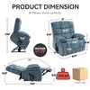 Dual Motor Infinite Position Large Power Lift Recliner Chair with Heat, 8-Point Massage, and Medium-Firm Heavy-Duty Design - 2 of 4