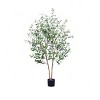 6.8in Home Decor Tall Artificial Olive Tree  Realistic Fake Olive Tree With Adjustable   Faux Potted Olive Tree For Living Room Bedroom Home - 4 of 4
