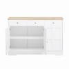Bella Depot 47.24''W  Sideboard Design Kitchen Buffet Storage Cabinet with Arched Design - 3 of 4