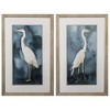 HomeRoots Set of Two Teal Blue Heron Framed Art - 3 of 4