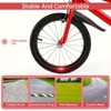 Topteng 16 inches Kids Bike with Kickstand, Dual Hand Brakes, and Adjustable Handlebar & Seat - 3 of 4
