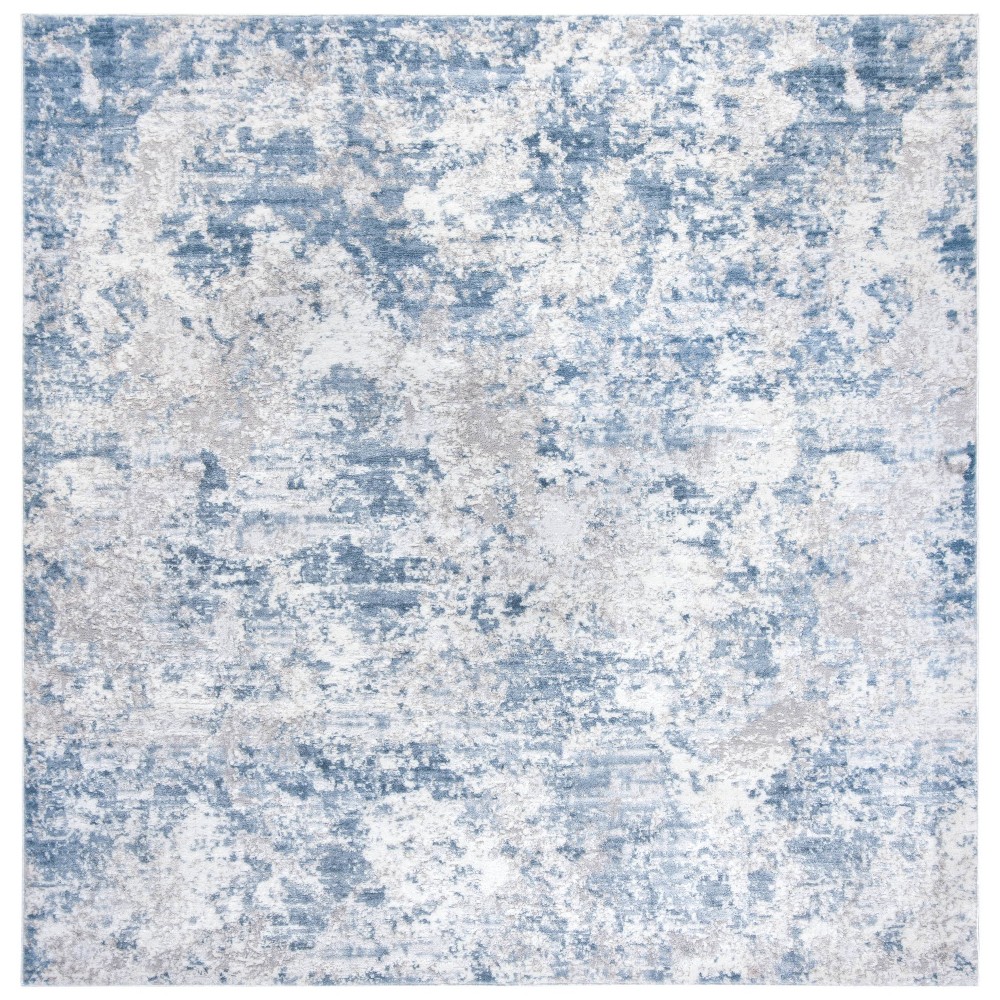 6'7inx6'7in Square Lauretta Rug Gray/Blue - Safavieh