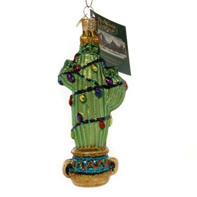 Old World Christmas 4.75 In Christmas Cactus Ornament Prickly Saguaro Tree Ornaments