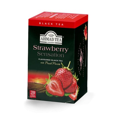 Ahmad Tea Strawberry Sensation Black Tea 20ct tea bags