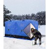 Insulated Pop Up Ice Fishing Tent for 4-6 People,Portable Ice Fishing Shelter with Air Vents,PVC Window & Door,210D Quilted Oxford Fabric,Easy Setup - 4 of 4