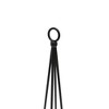 ACHLA Designs 2pk 34" Wrought Iron Outdoor Garden Container Trellis Black Powedercoated - 2 of 4