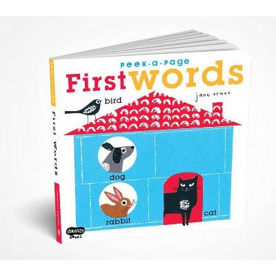 Peek-A-Page First Words - by  Jane Ormes (Board Book)