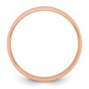 Black Bow Jewelry 2mm to 6mm 14K Rose Gold Lightweight Half Round Standard Fit Band - 3 of 4