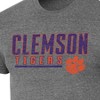 NCAA Clemson Tigers Men's Gray Tri-Blend Short Sleeve T-Shirt - 3 of 3