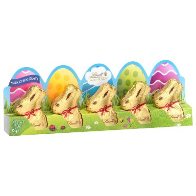 Lindt Easter Gold Bunny Mini Milk Chocolate Candy - 1.7oz/5ct