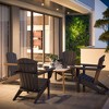 Outsunny Adirondack Chair with Cup Holder, All Weather Patio Chair HDPE Lounger, Fire Pit Seating High Back and Wide Seat for Outdoor - 2 of 4