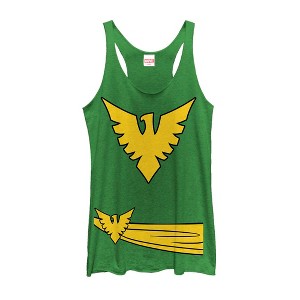 Women's Marvel Halloween X-Men Phoenix Costume Racerback Tank Top - 1 of 3