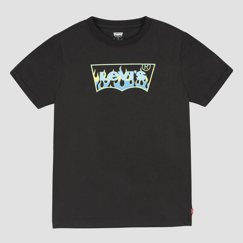 Levi's® Boys' Short Sleeve Batwing Logo Graphic T-Shirt - Black, 5 of 11