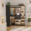 Besiost 71-In Corner Closet System Set with Wood Drawers, Freestanding Closet Organizer with - 2 of 4