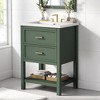 Mshliw 24 Inch Modern Bathroom Vanity with Ceramic Sink, 2 Drawers, Freestanding Storage Cabinet with Soft-Close Design - 2 of 4