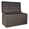 Decksplore 80 Gallon Outdoor Storage Box Deck Box Indoor Outdoor Use, Waterproof Resin Storage Bin - 3 of 4