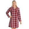 Collections Etc Classic Plaid Nightshirt - 3 of 4