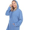 Women's Plus Size Hoodie Sweatshirt Dress - White Mark - 2 of 3