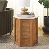 Danez Hexagon Cane Accent Table - ACC2101 - Safavieh - 2 of 4