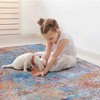 Kumasinova Multicolored Area Rug, Non-Slip Low-Pile Living Room Rug, Boho Washable Rugs, Stain-Resistant Door Mat, Kids & Pets Friendly - 2 of 4