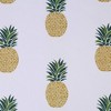 Green Leaf Curtains - 30x24 Inch Pineapple Print Window Panels for Kitchen & Bathroom (Set of 2, 100% Polyester, Light Filtering) - 4 of 4