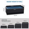 Aoibox Rectangle Adjustable Furniture Risers 1.5 Inch Heavy Duty Support Up to 1300 Lbs for Bed Sofa Table 4 Pack Black - 3 of 4