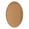 Kate and Laurel Zayda Metal Oval Mirror, 24x36, Silver - 4 of 4