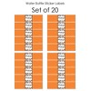 Big Dot of Happiness Orange Graduation Party Water Bottle Sticker Labels - Set of 20 - 3 of 4