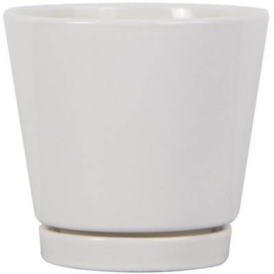 Trendspot Ceramic Knack Planter - 4 in. - White (Case of 12)