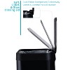 Home Zone Living 13 Gallon Kitchen Trash Can with Soft Close Lid, Liner-Free Stainless Steel Body, Matte Black - 2 of 4