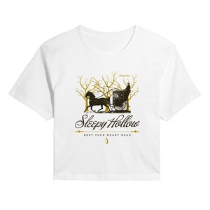 Women's - Sleepy Hollow - Rest Your Weary Head Cropped Graphic T-Shirt - 1 of 4