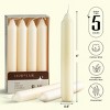 Leor & Lair 6 Inch Mini Taper Candles – Pack of 8 Short Candle Sticks for Dinner, Weddings & Home Décor - 2 of 3