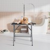 VEVOR Pet Grooming Table Arm with Clamp, 36''x24'' Dog Grooming Station, Foldable Pets Grooming Stand ,with Grooming Loop, Bearing 330lbs,Black - 2 of 4