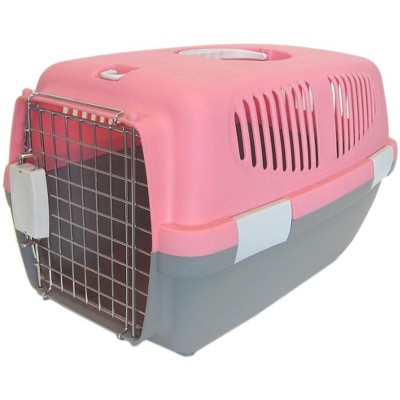 YML Small Plastic Carrier for Small Animals Pink