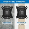 Mount-It! Small TV Monitor Wall Mount, RV TV Mount, Quick Release VESA Wall Mount Fits 19 to 32 Inch Screens, Low-Profile Slim Design, 44 lbs Capacity - 4 of 4