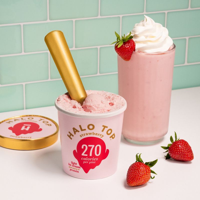 Halo Top Strawberry Ice Cream - 16oz, 3 of 5