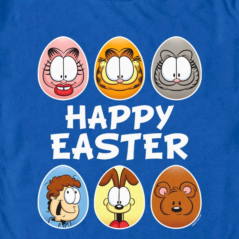 Men's Garfield Happy Easter Egg Portraits T-Shirt, 2 of 5