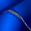 Ross-Simons 0.32 ct. t.w. Blue Diamond Paper Clip Link Bar Bracelet in Sterling Silver - 3 of 4